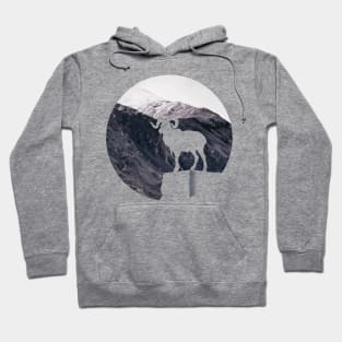 Mountain Goat Nature Design Hoodie